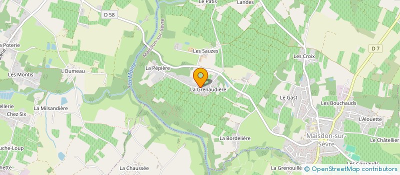 localisation de l'entreprise MONSIEUR PATRICK SAILLANT  MAISDON-SUR-SEVRE