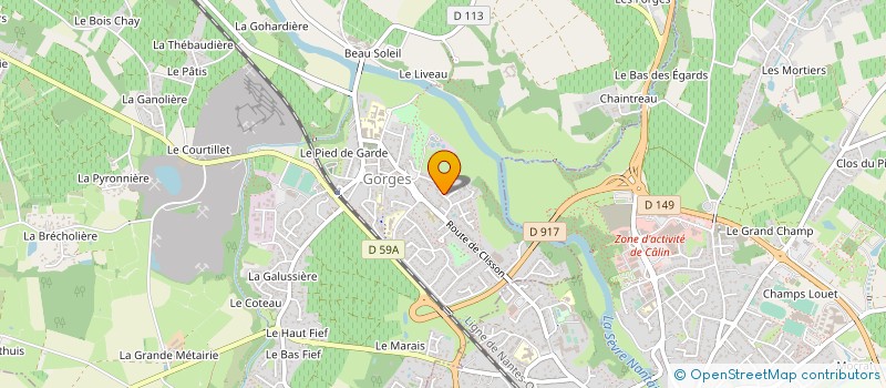 localisation de l'entreprise MONSIEUR PATRICK SAILLANT  GORGES