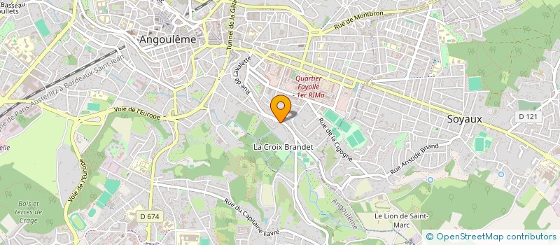 localisation de l'entreprise MONSIEUR PATRICK SAINRAMES à ANGOULEME