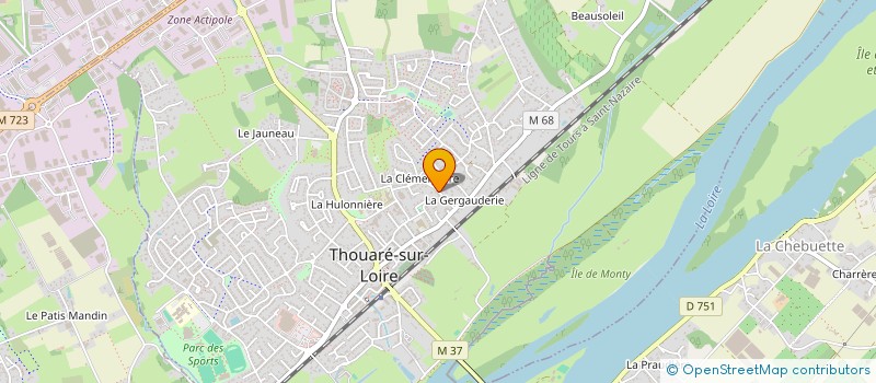 localisation de l'entreprise MONSIEUR PATRICK SAINT ELOI  THOUARE-SUR-LOIRE