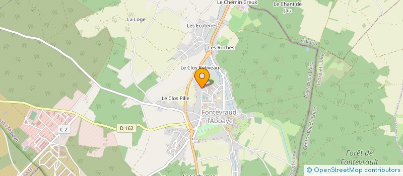 localisation de l'entreprise MONSIEUR PATRICK SAINT-LEGER à FONTEVRAUD-L'ABBAYE