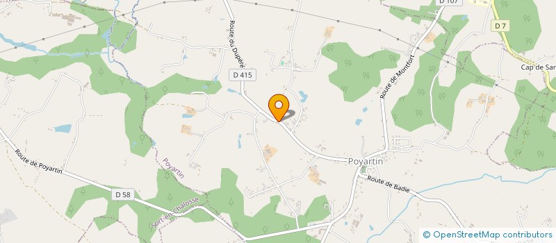 localisation de l'entreprise MONSIEUR PATRICK SAINT-MARTIN  POYARTIN