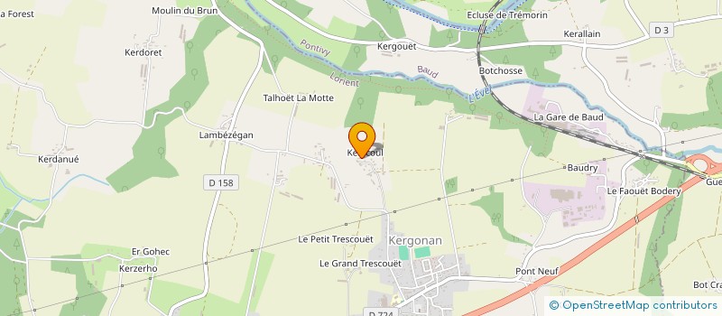 localisation de l'entreprise MONSIEUR PATRICK SALLET  LANGUIDIC