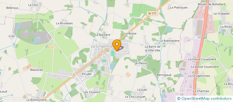 localisation de l'entreprise MONSIEUR PATRICK SANDE-KANGA  LA GRIGONNAIS