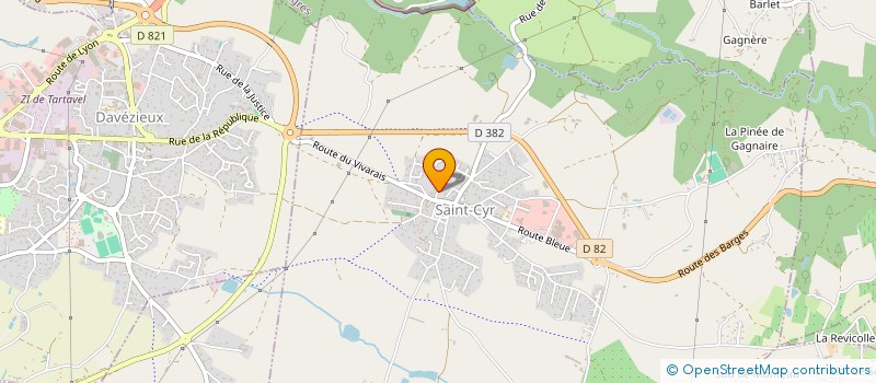 localisation de l'entreprise MONSIEUR PATRICK SARAT  SAINT-CYR