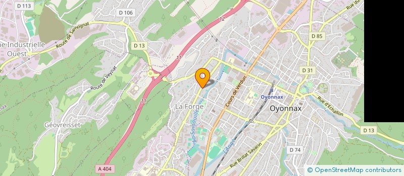 localisation de l'entreprise MONSIEUR PATRICK SARGACO à OYONNAX