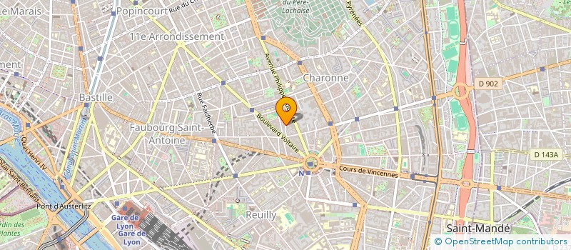 localisation de l'entreprise MONSIEUR PATRICK SAULNIER-BLACHE à PARIS