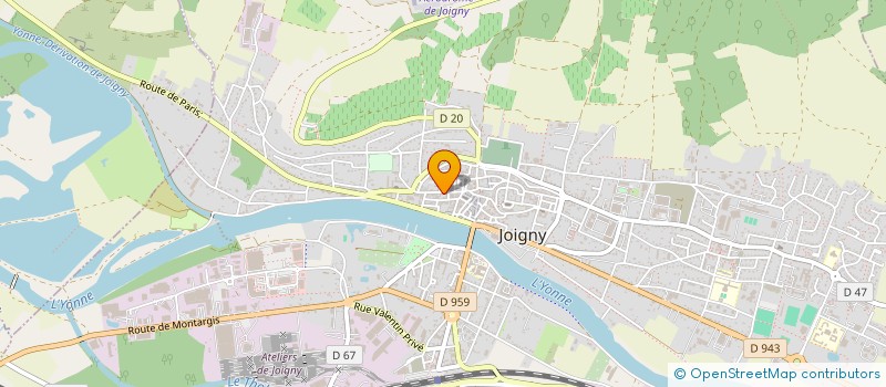 localisation de l'entreprise MONSIEUR PATRICK SAUSVERD à JOIGNY