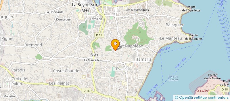 localisation de l'entreprise MONSIEUR PATRICK SAUVAGE à LA SEYNE-SUR-MER