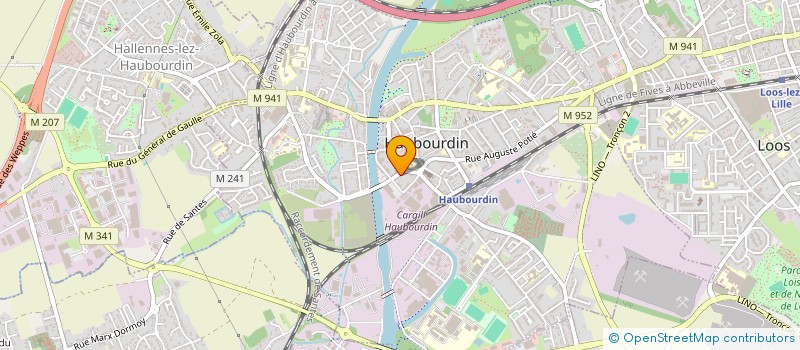 localisation de l'entreprise MONSIEUR PATRICK SAUVAGE  HAUBOURDIN