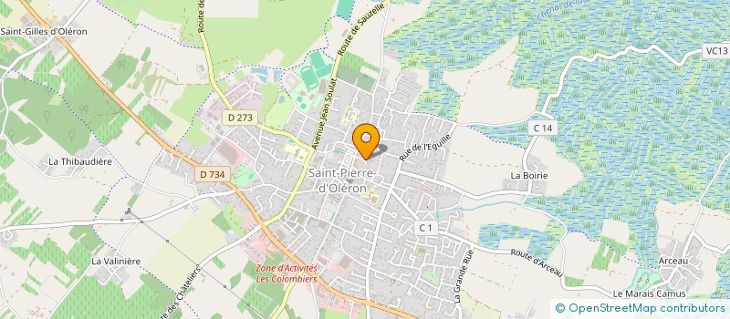 localisation de l'entreprise MONSIEUR PATRICK SAUVION  SAINT-PIERRE-D'OLERON