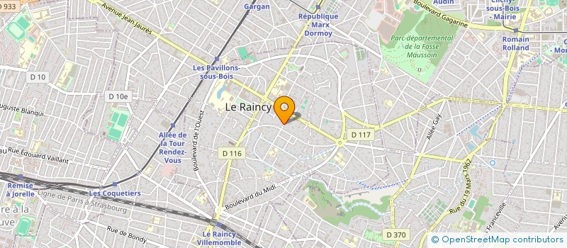 localisation de l'entreprise MONSIEUR PATRICK SAVARY à LE RAINCY