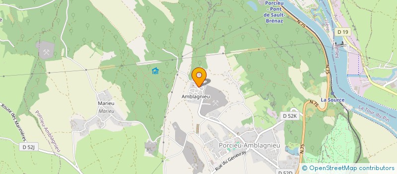 localisation de l'entreprise MONSIEUR PATRICK SCARBOTTE  PORCIEU-AMBLAGNIEU