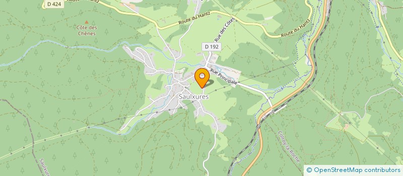 localisation de l'entreprise MONSIEUR PATRICK SCHEIDECKER  SAULXURES