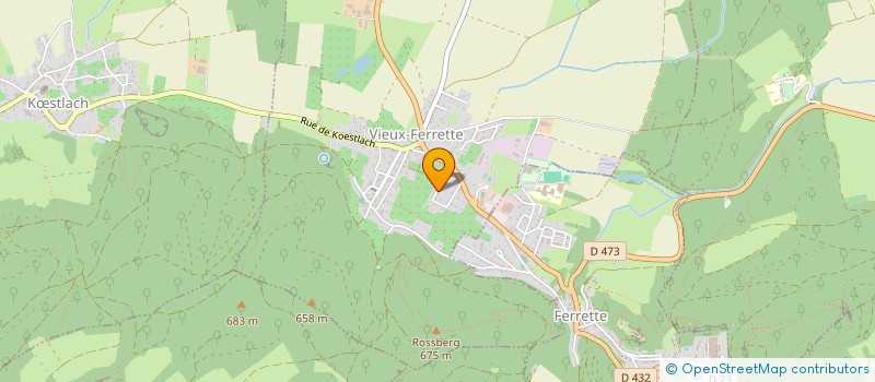 localisation de l'entreprise MONSIEUR PATRICK SCHLICKLIN  VIEUX-FERRETTE