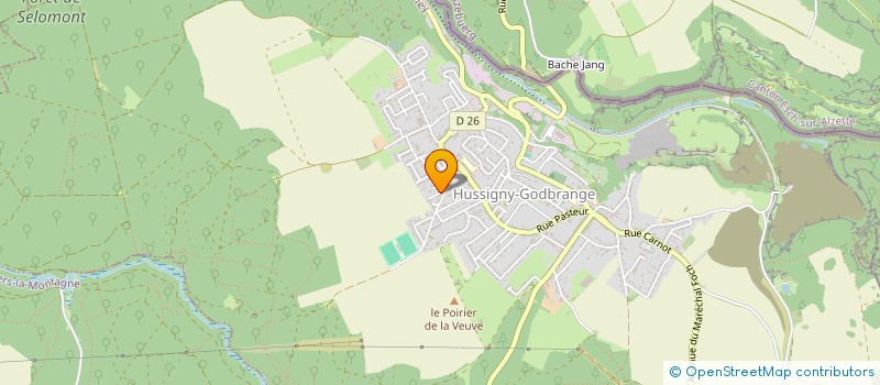 localisation de l'entreprise MONSIEUR PATRICK SCHWARTZ  HUSSIGNY-GODBRANGE