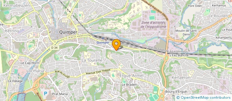 localisation de l'entreprise MONSIEUR PATRICK SCIPION  QUIMPER