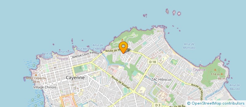 localisation de l'entreprise MONSIEUR PATRICK SCOTTO à CAYENNE