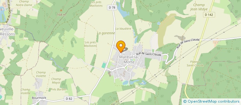 localisation de l'entreprise MONSIEUR PATRICK SEBASTIEN  MAREUIL-LA-MOTTE