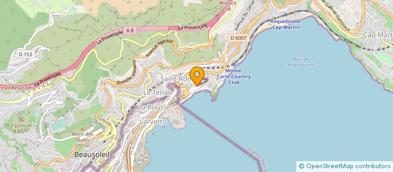 localisation de l'entreprise MONSIEUR PATRICK SEGARRA à ROQUEBRUNE-CAP-MARTIN