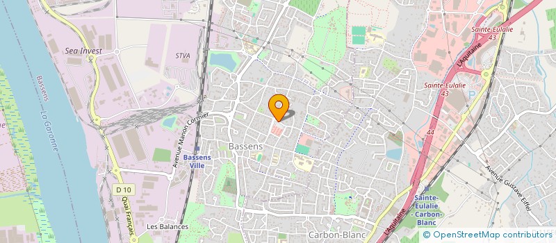 localisation de l'entreprise MONSIEUR PATRICK SEMONIN  BASSENS