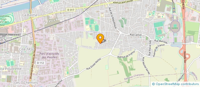 localisation de l'entreprise MONSIEUR PATRICK SENOT à DECINES-CHARPIEU