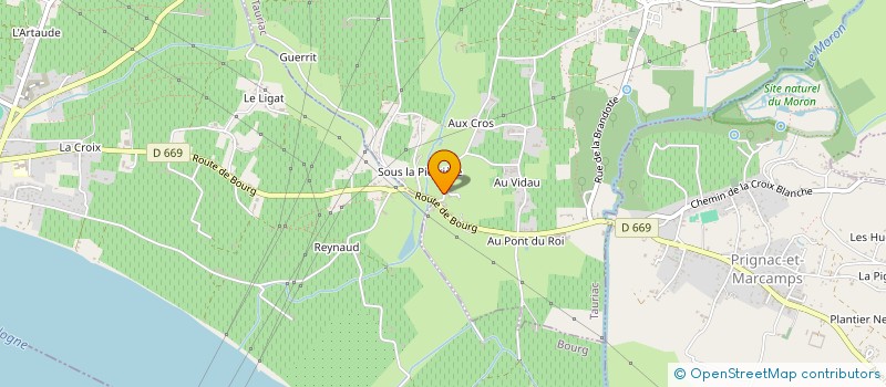 localisation de l'entreprise MONSIEUR PATRICK SEURIN  PRIGNAC-ET-MARCAMPS