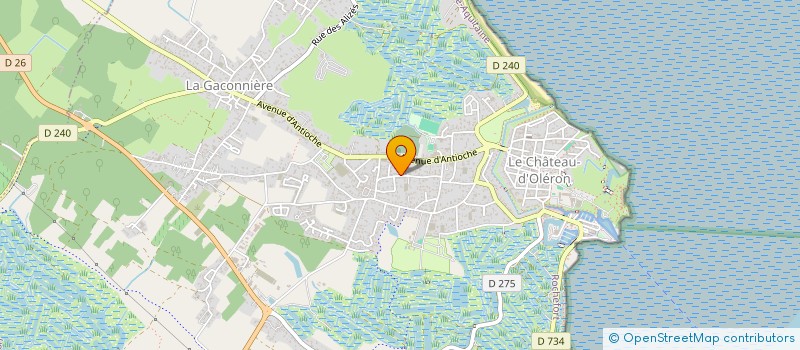 localisation de l'entreprise MONSIEUR PATRICK SICARD à LE CHATEAU-D'OLERON