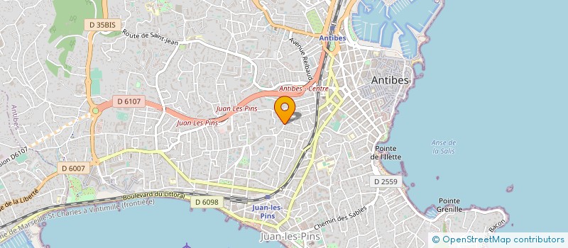 localisation de l'entreprise MONSIEUR PATRICK SIDNEY à ANTIBES