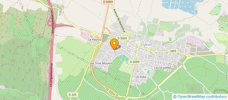 localisation de l'entreprise MONSIEUR PATRICK SIERRA  SIGEAN