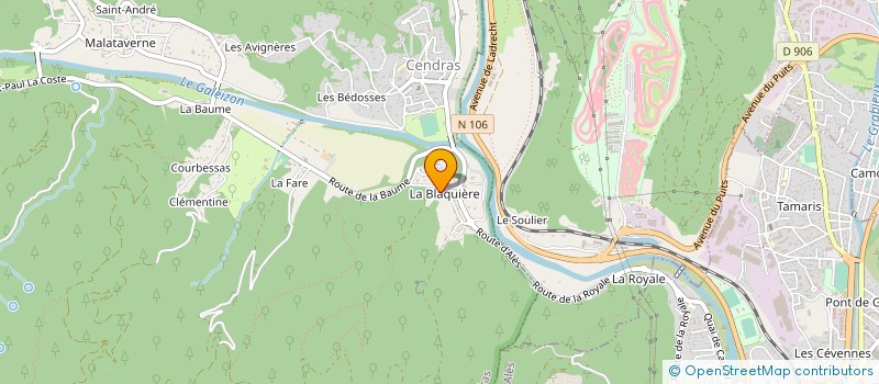 localisation de l'entreprise MONSIEUR PATRICK SILVESTRI  CENDRAS