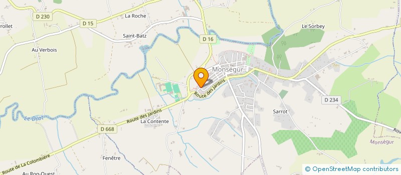 localisation de l'entreprise MONSIEUR PATRICK SIMON  MONSEGUR