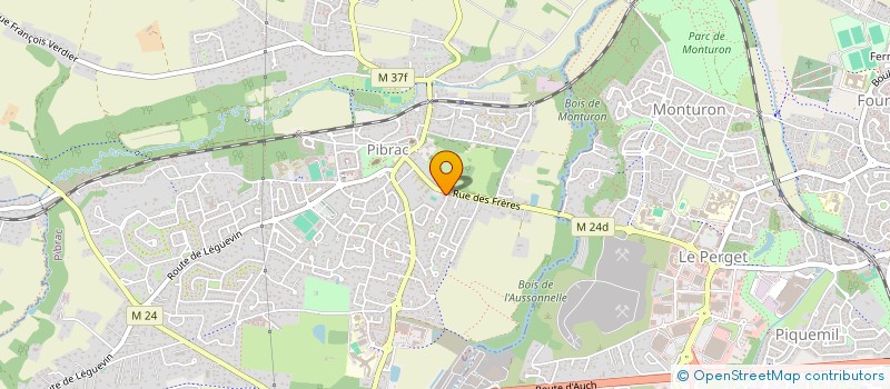 localisation de l'entreprise MONSIEUR PATRICK SIMON  PIBRAC