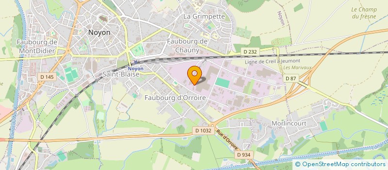 localisation de l'entreprise MONSIEUR PATRICK SIMON  NOYON