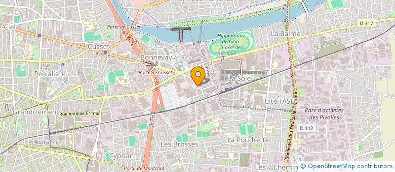 localisation de l'entreprise MONSIEUR PATRICK SIMOND  VILLEURBANNE