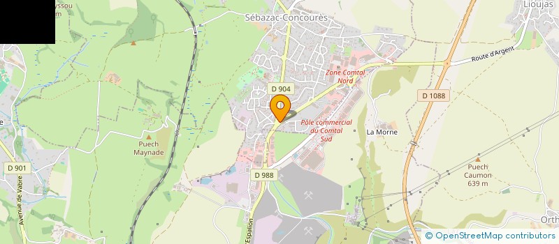 localisation de l'entreprise MONSIEUR PATRICK SINGLARD  SEBAZAC-CONCOURES