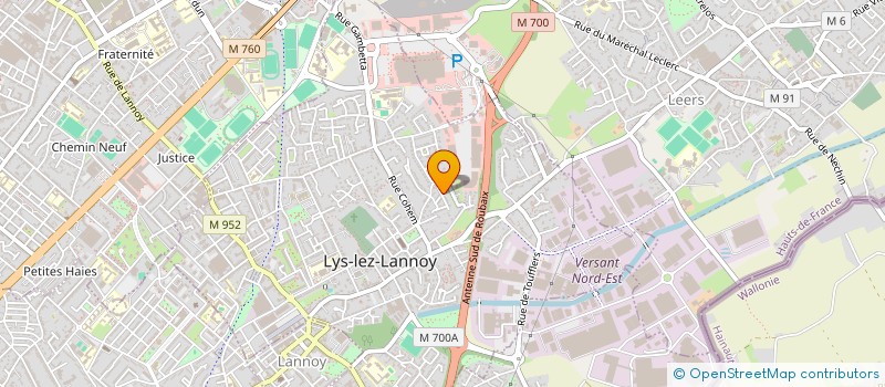 localisation de l'entreprise MONSIEUR PATRICK SIRARD  LYS-LEZ-LANNOY