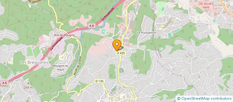 localisation de l'entreprise MONSIEUR PATRICK SIRJACOBS  VALLAURIS