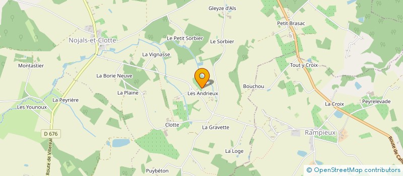 localisation de l'entreprise MONSIEUR PATRICK SMITH  BEAUMONTOIS EN PERIGORD