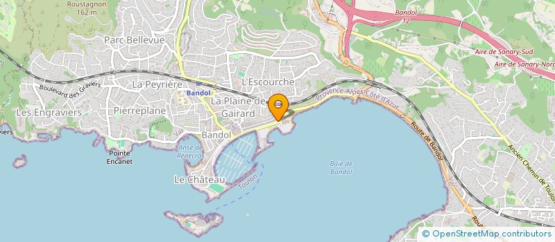 localisation de l'entreprise MONSIEUR PATRICK SOBOLEFF à BANDOL