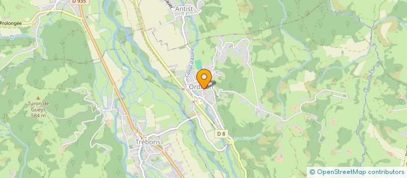 localisation de l'entreprise MONSIEUR PATRICK SOULAN  ORDIZAN