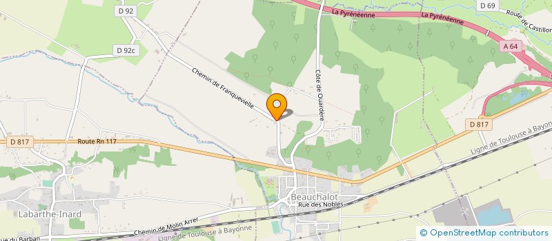 localisation de l'entreprise MONSIEUR PATRICK SOUPENE  BEAUCHALOT