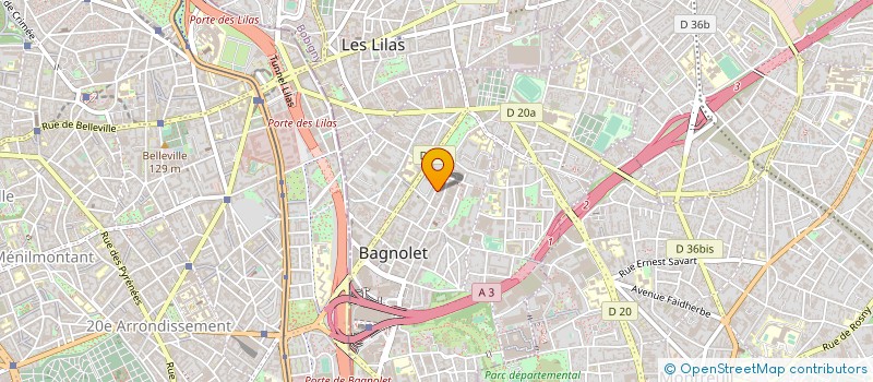 localisation de l'entreprise MONSIEUR PATRICK SOUSSYA MITIKE à BAGNOLET