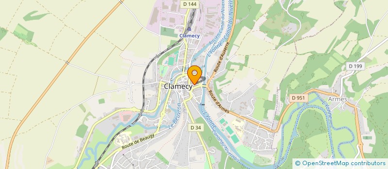 localisation de l'entreprise MONSIEUR PATRICK SOUVANT à CLAMECY