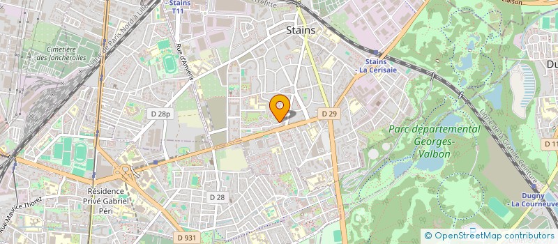 localisation de l'entreprise MONSIEUR PATRICK SOUVERAIN à STAINS