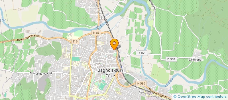 localisation de l'entreprise MONSIEUR PATRICK STACHETTI  BAGNOLS-SUR-CEZE