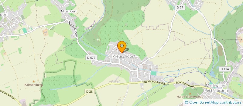 localisation de l'entreprise MONSIEUR PATRICK STEINER  PREUSCHDORF