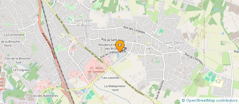 localisation de l'entreprise MONSIEUR PATRICK SUIRE à SAINT-DENIS-EN-VAL