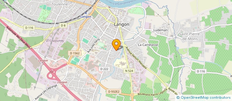 localisation de l'entreprise MONSIEUR PATRICK TABURET  LANGON