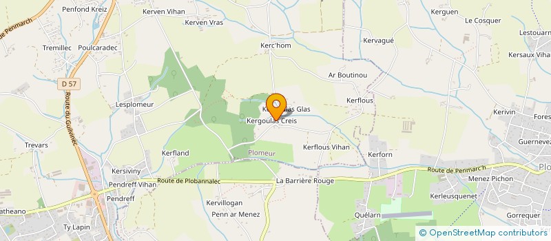 localisation de l'entreprise MONSIEUR PATRICK TALOUARN  PLOMEUR